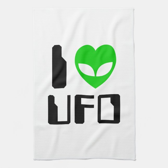 Paño De Cocina I Alien Heart UFO (Vertical)