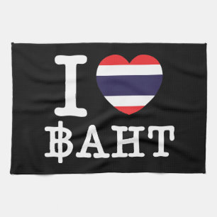 Paño De Cocina I Heart (Love) Baht