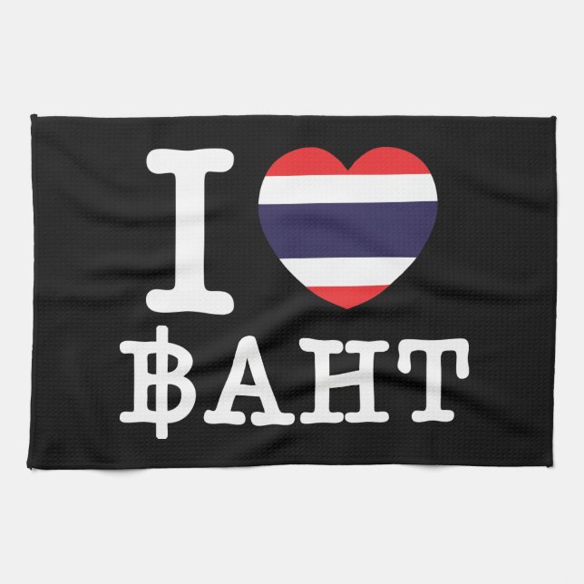 Paño De Cocina I Heart (Love) Baht (Horizontal)