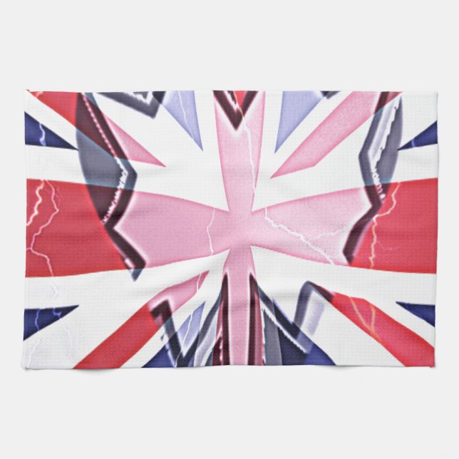 Paño De Cocina "I love UK" Art Print (Horizontal)