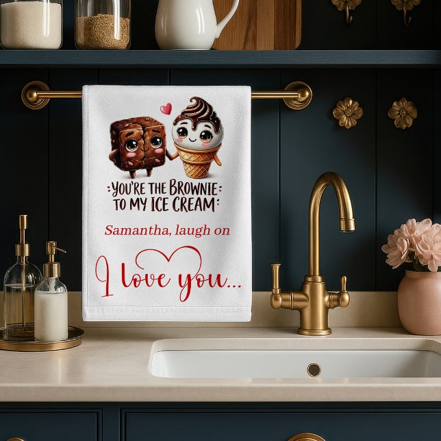 Paño De Cocina I Love You Gift Funny Food Valentine Towel (I Love You Gift Funny Food Valentine Towel)