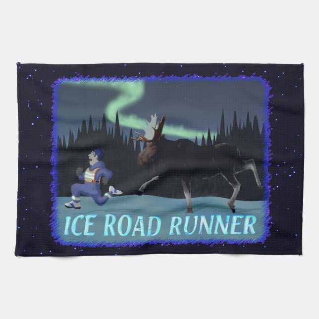 Paño De Cocina Ice Road Runner (Horizontal)