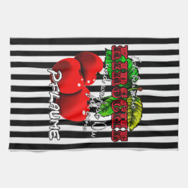 Paño De Cocina ich bin eine Kirsche was bist Du für eine Pflaume