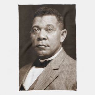 Paño De Cocina Ícono de la Historia Negra: Booker T Washington, R