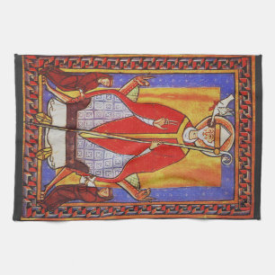 Paño De Cocina Icono medieval de San Gregorio Magno
