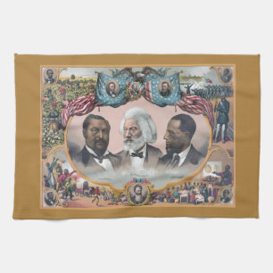 Paño De Cocina Iconos de la Historia Negra: Con Frederick Douglas