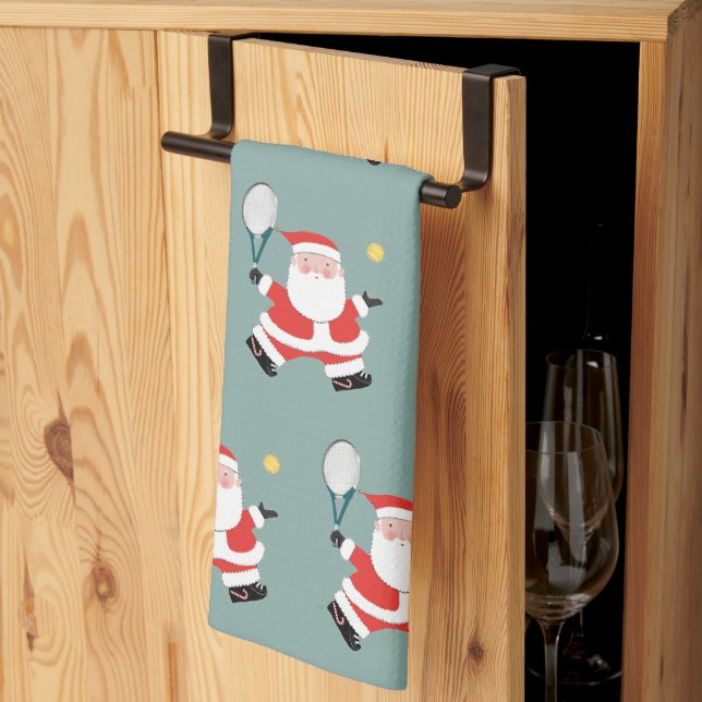 Paño De Cocina Idea de regalo de vacaciones de tenis (Pliegue de tercios)