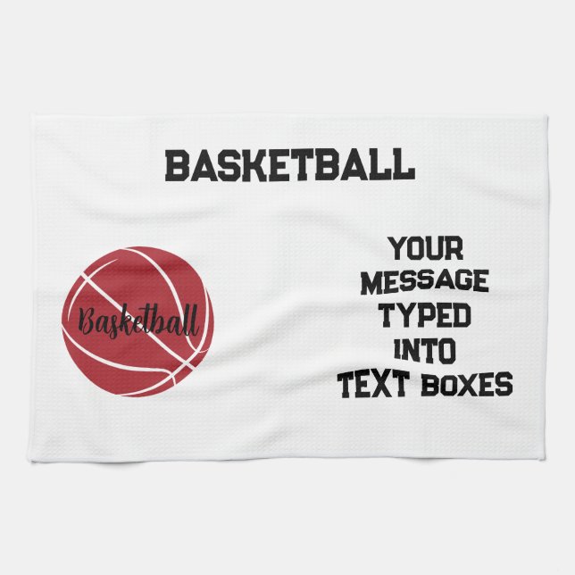 Paño De Cocina Ideas de regalo de baloncesto y baloncesto persona (Horizontal)