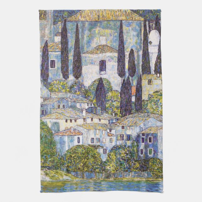 Paño De Cocina Iglesia de Cassone, Gustav Klimt (Vertical)