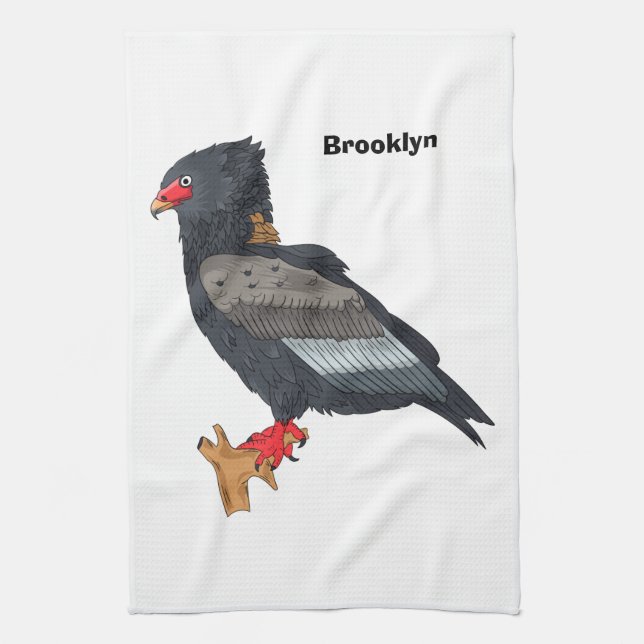 Paño De Cocina Ilustracion Bateleur Eagle (Vertical)