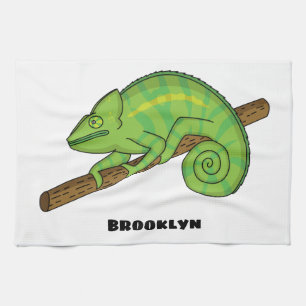 Paño De Cocina Ilustracion Chameleon de Parson