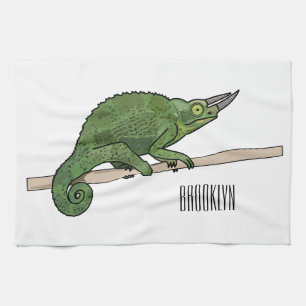Paño De Cocina Ilustracion chameleon personalizado de Jackson