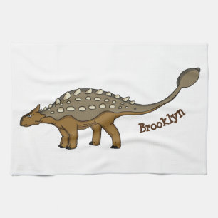 Paño De Cocina Ilustracion de dinosaurios blindados de Ankylosaur