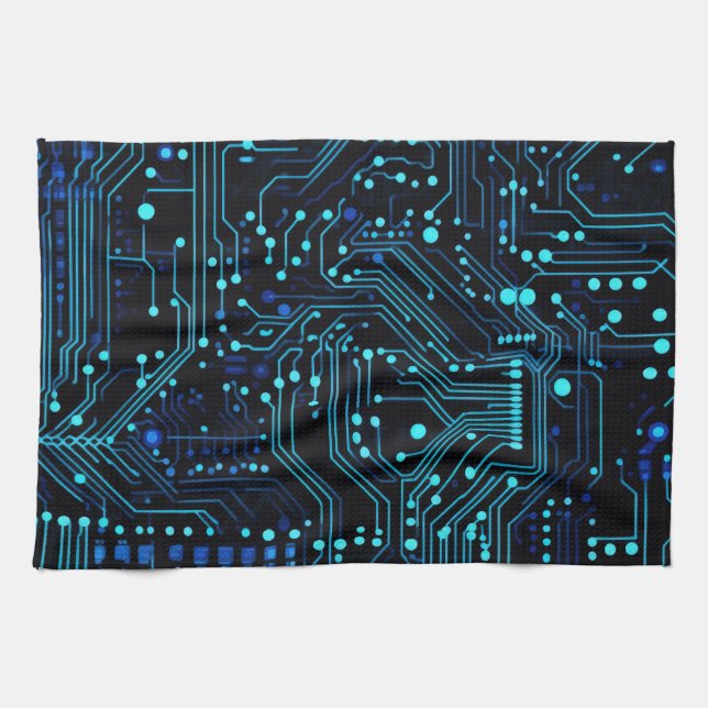 Paño De Cocina Ilustracion de diseño de placa de circuito (Horizontal)