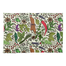 Ilustracion de hierbas y especias