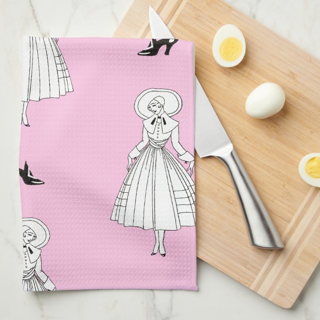 Paño De Cocina Ilustracion de moda de Georges Barbier 1920 (Doblado Cuarto)