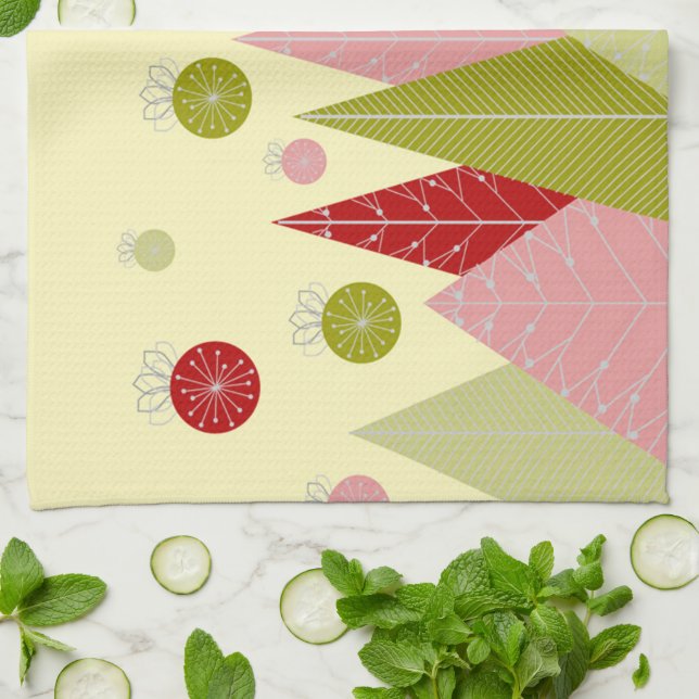 Paño De Cocina Ilustracion de Navidades festivos (Doblado)