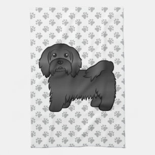Paño De Cocina Ilustración de perro de dibujos animados Havanés n