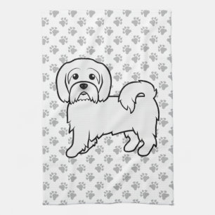 Paño De Cocina Ilustración de perro de dibujos animados lindo Cot