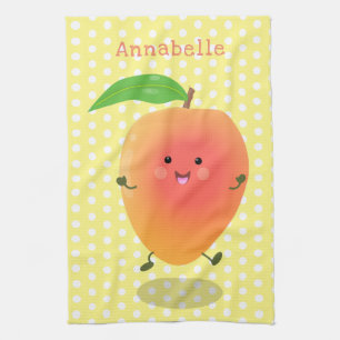 Paño De Cocina Ilustracion de personalizado amarillo de mango ale