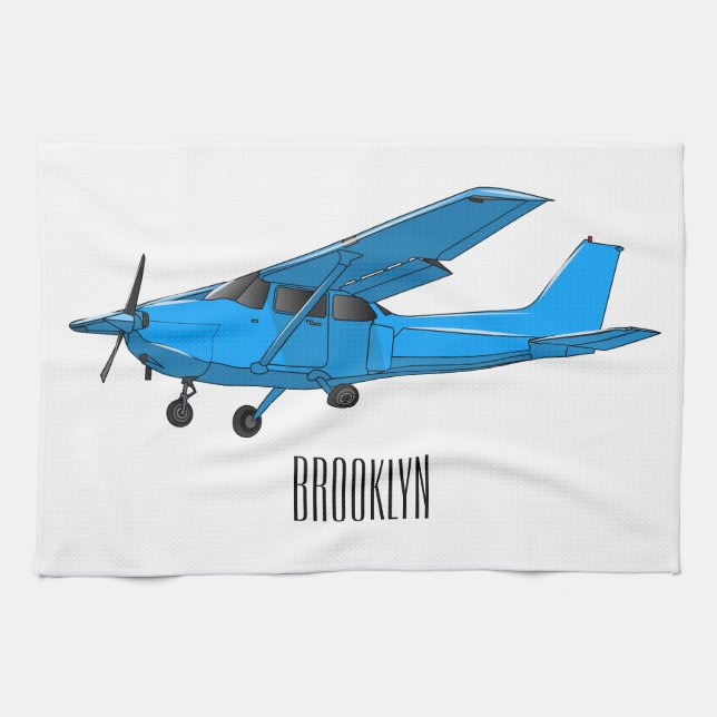 Paño De Cocina Ilustracion de personalizado de aviones (Horizontal)