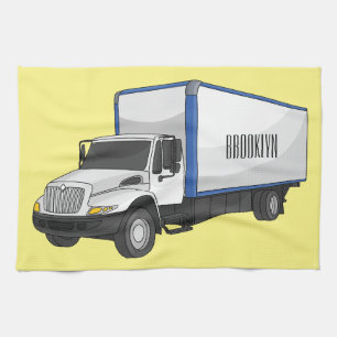 Paño De Cocina Ilustracion de personalizado de camiones de cajas