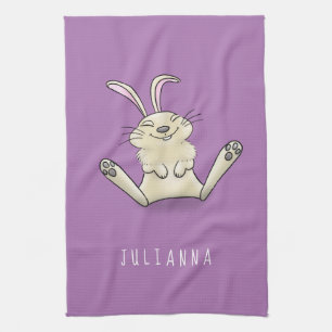 Paño De Cocina Ilustracion de personalizado de conejo de conejo d