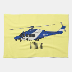 Paño De Cocina Ilustracion de personalizado de helicópteros de la