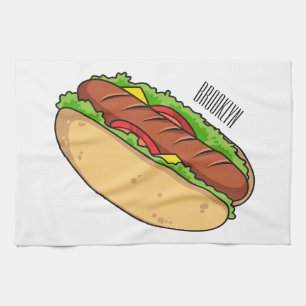 Paño De Cocina Ilustracion de personalizado de hot dog