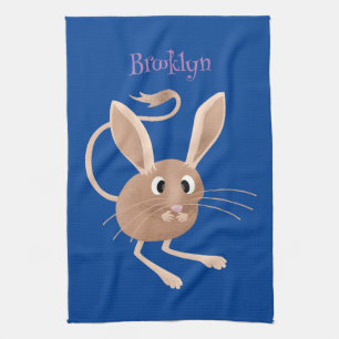 Paño De Cocina Ilustracion de personalizado de jerboa larga y cor