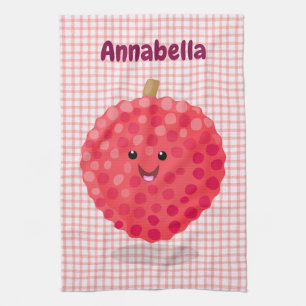 Paño De Cocina Ilustracion de personalizado de linché rosado