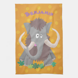 Paño De Cocina Ilustracion de personalizado de mamut bobo gracios