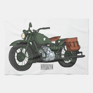 Paño De Cocina Ilustracion de personalizado de motocicleta de cru