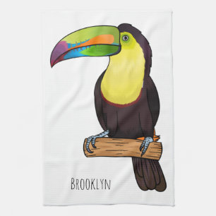 Paño De Cocina Ilustracion de personalizado de pájaros toscanos c