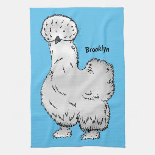 Paño De Cocina Ilustracion de personalizado de pollo de Silkie