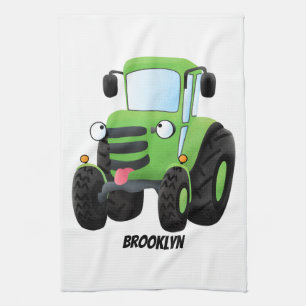 Paño De Cocina Ilustracion de personalizado de tractores de granj