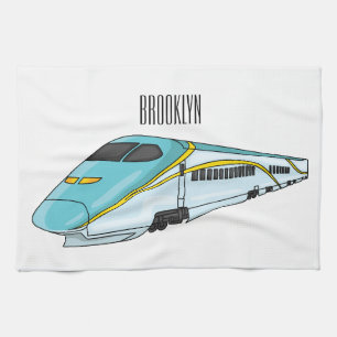 Paño De Cocina Ilustracion de personalizado de trenes de alta vel