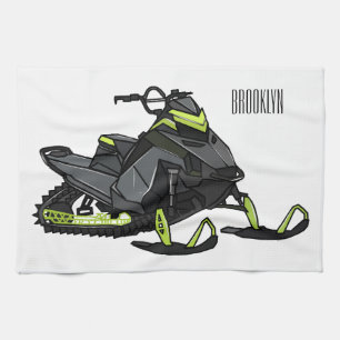 Paño De Cocina Ilustracion de personalizado para motos de nieve