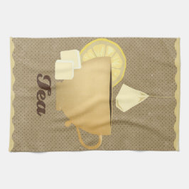 Paño De Cocina Ilustracion de taza de té