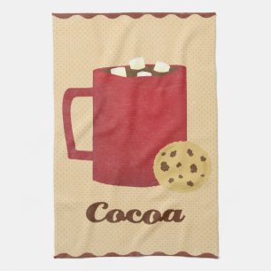 Paño De Cocina Ilustracion del chocolate caliente