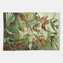 Paño De Cocina Ilustracion del colibrí de Ernst Haeckel