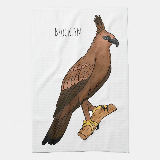 Paño De Cocina Ilustracion del personalizado de las aves de Javan (Vertical)