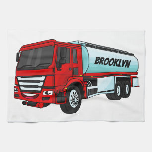 Paño De Cocina Ilustracion del personalizado de transporte de com