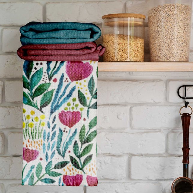 Paño De Cocina Ilustracion floral botánico (Subido por el creador)