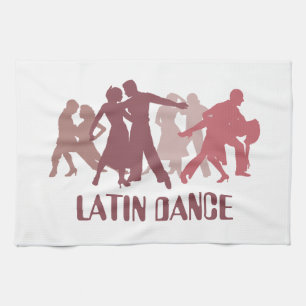 Paño De Cocina Ilustracion latino de los bailarines