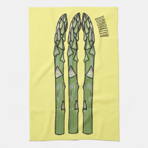 Paño De Cocina Ilustracion personalizado Asparagus