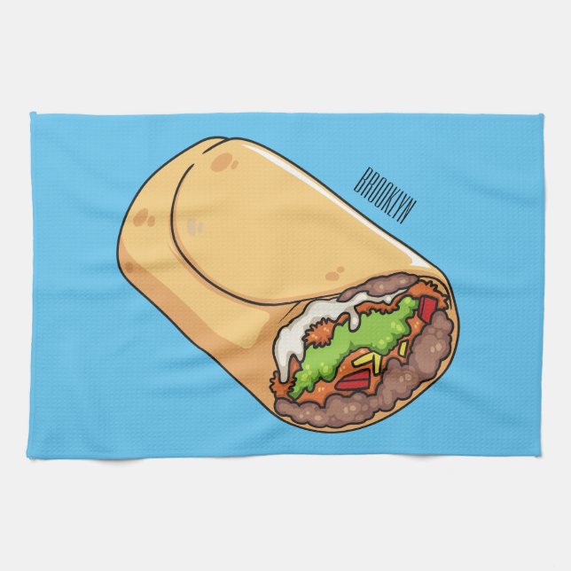 Paño De Cocina Ilustracion personalizado Burrito (Horizontal)