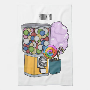 Paño De Cocina Ilustracion personalizado Candy