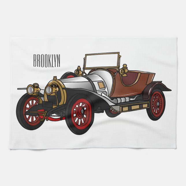 Paño De Cocina Ilustracion personalizado clásico de 1920 (Horizontal)