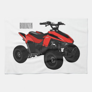 Paño De Cocina Ilustracion personalizado de atv de cuatro bicicle